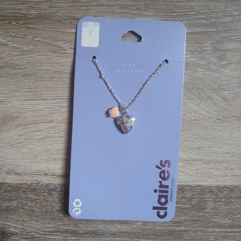 Claires Heart Locket Pendant